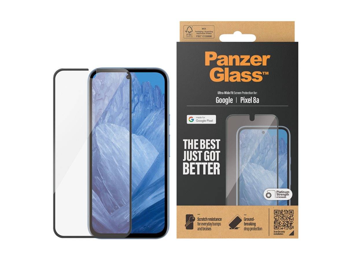 PanzerGlass - Bildschirmschutz für Handy - ultrabreite Passform