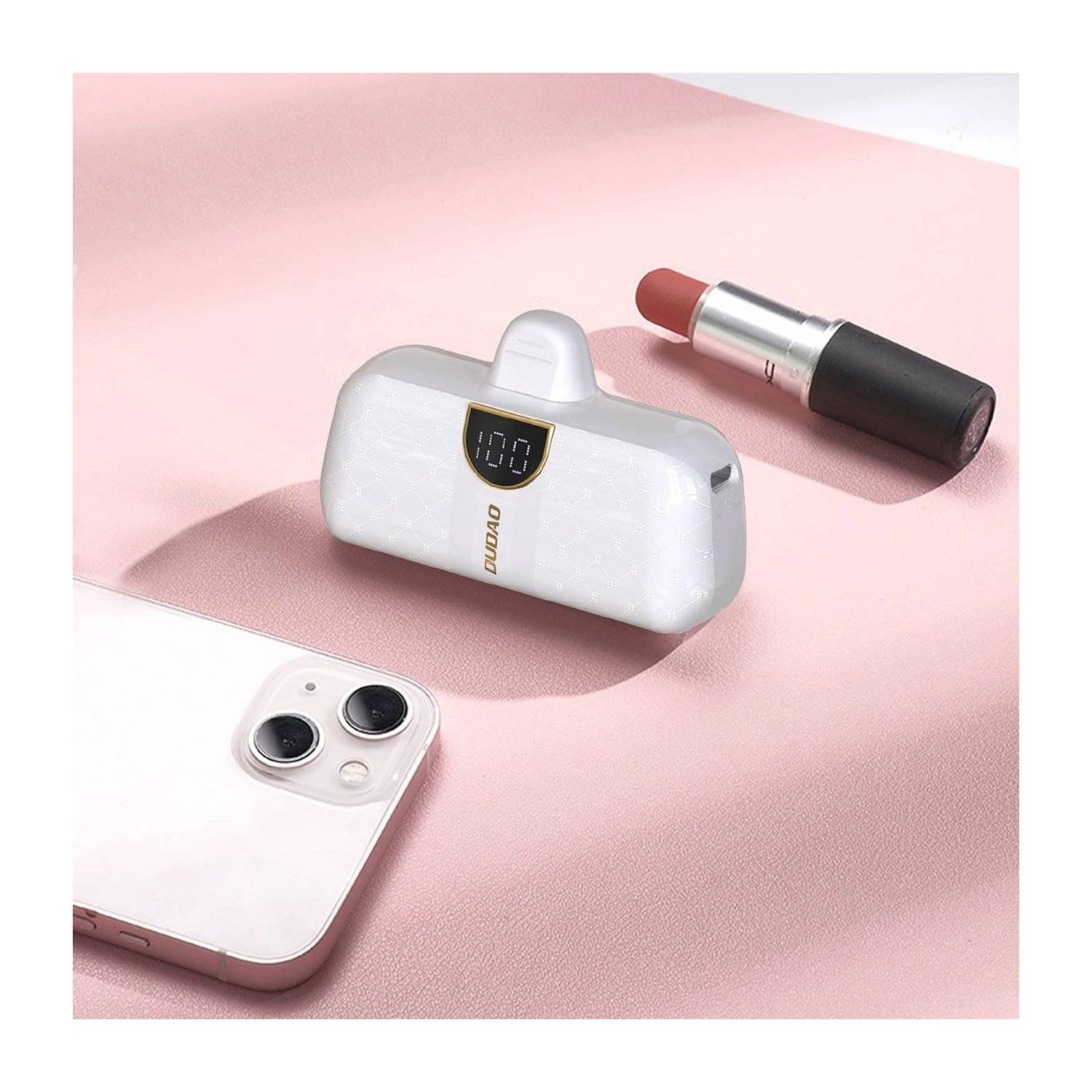 Dudao K20S Mini-Powerbank in Form einer Tasche 5000 mAh - externer Akku - i-Phone Weiß