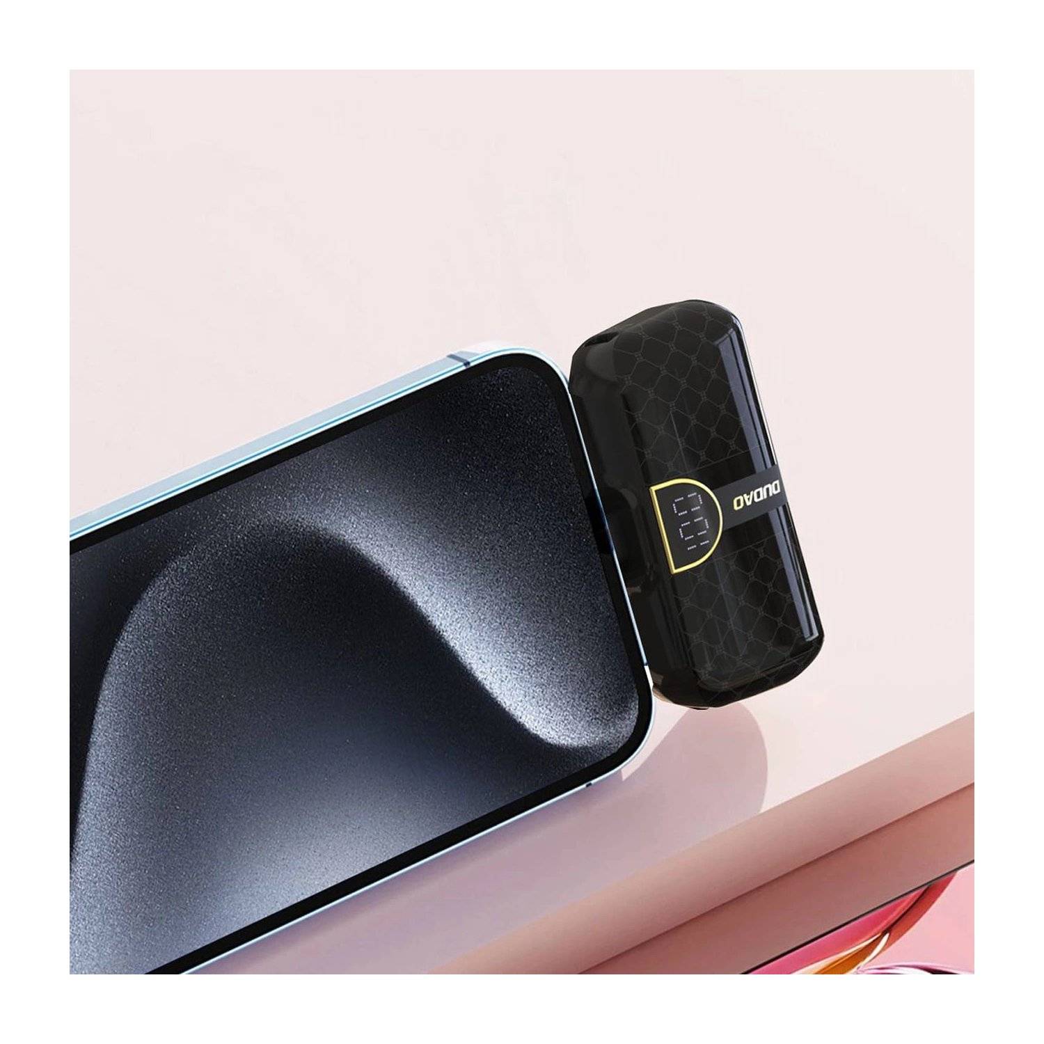 Dudao K20S Mini-Powerbank in Form einer Tasche 5000 mAh - externer Akku - i-Phone Schwarz