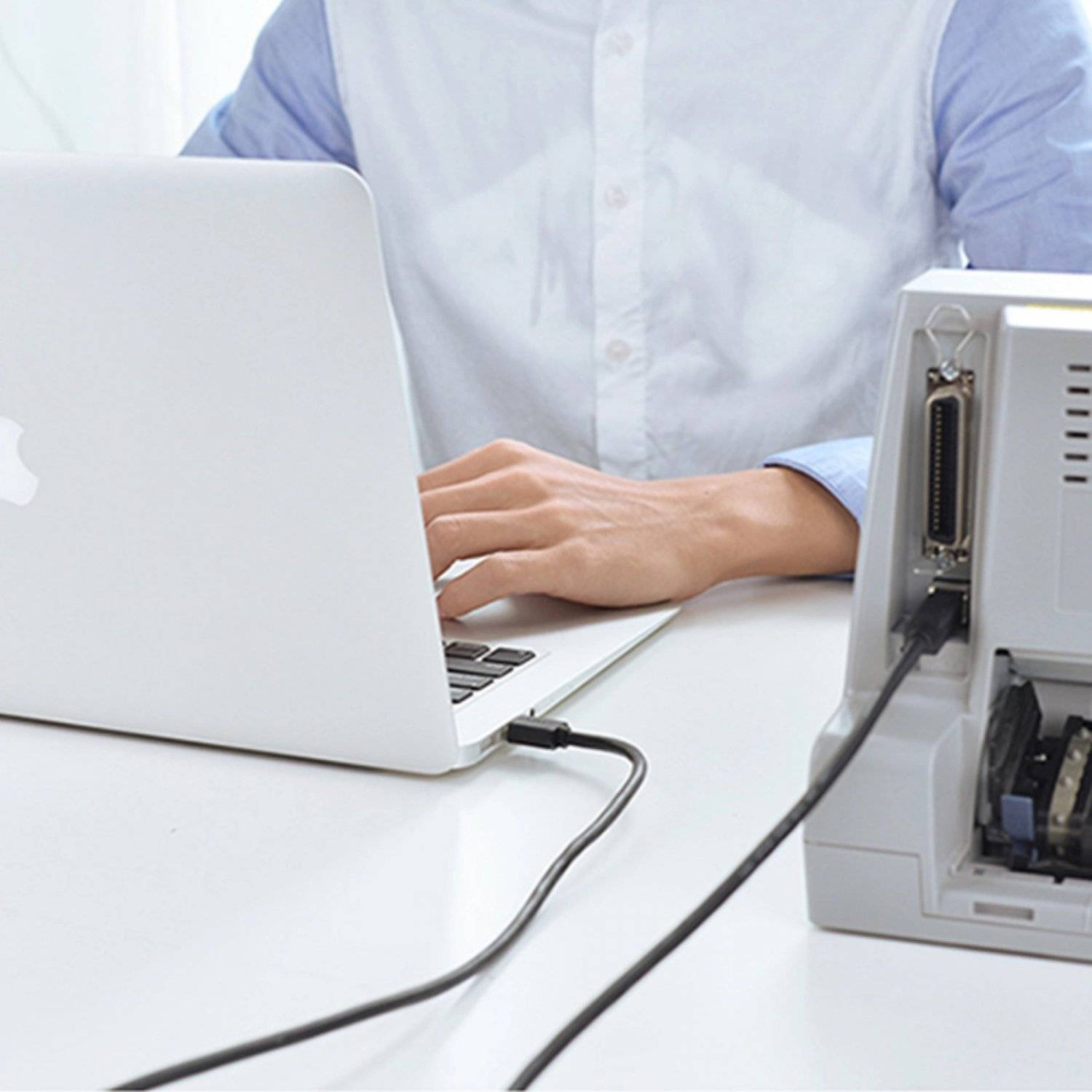 Ugreen US122 USB-B-USB-A 2.0 Druckerkabel 15 m 480 Mbit/s  Schwarz