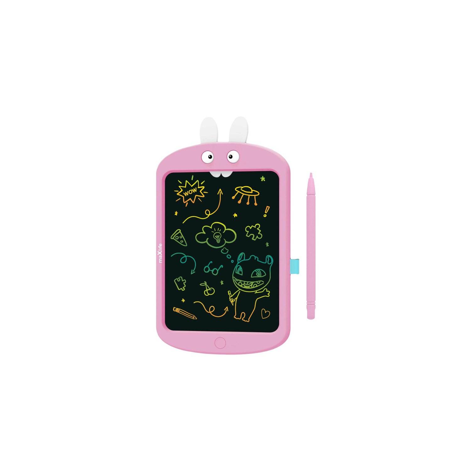 Maxlife Kinder-Schreibtafel MXWB-02 - Zeichenboard Notieren, Lernen, Löschen Pink
