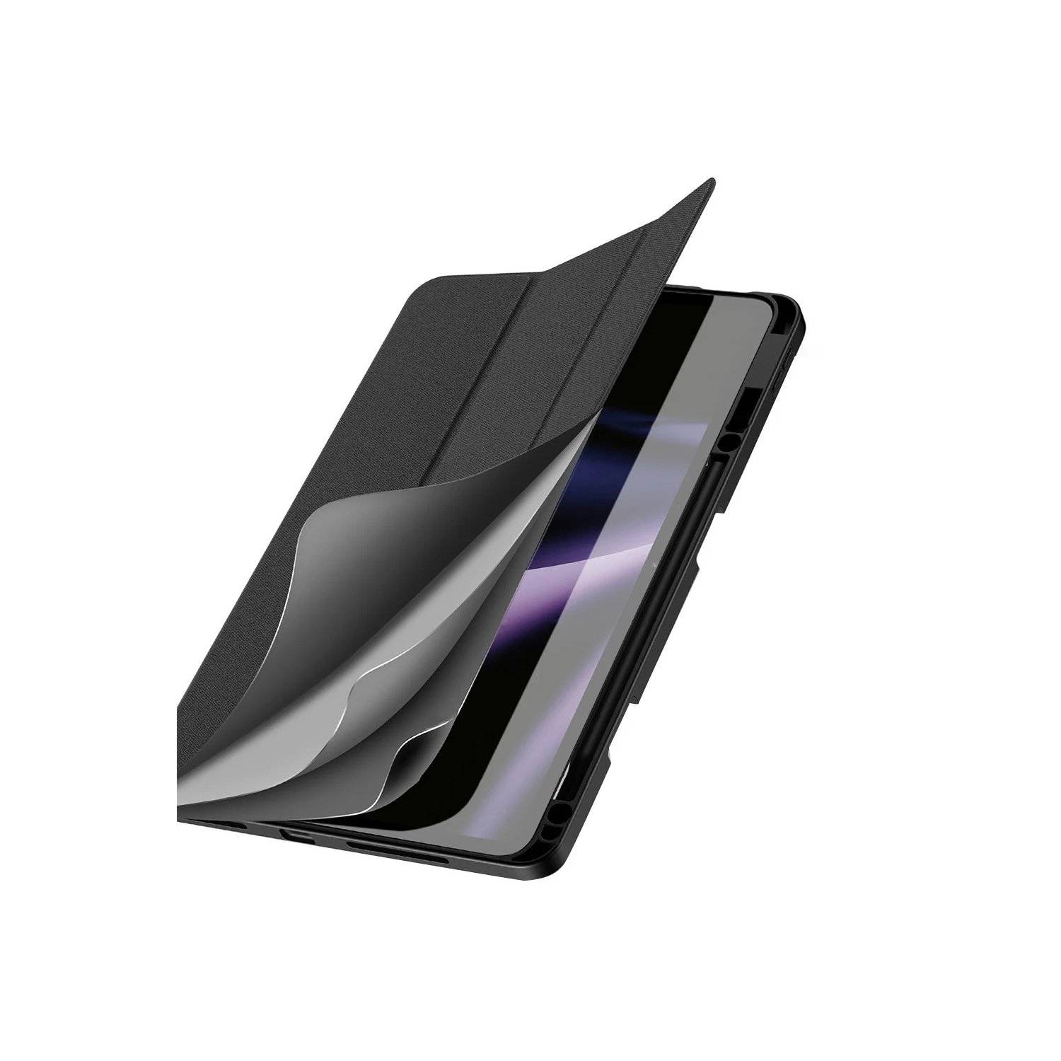 Dux Ducis Domo Klapphülle mit Stifthalter kompatibel mit Xiaomi Pad 6S Pro 12.4 Schwarz