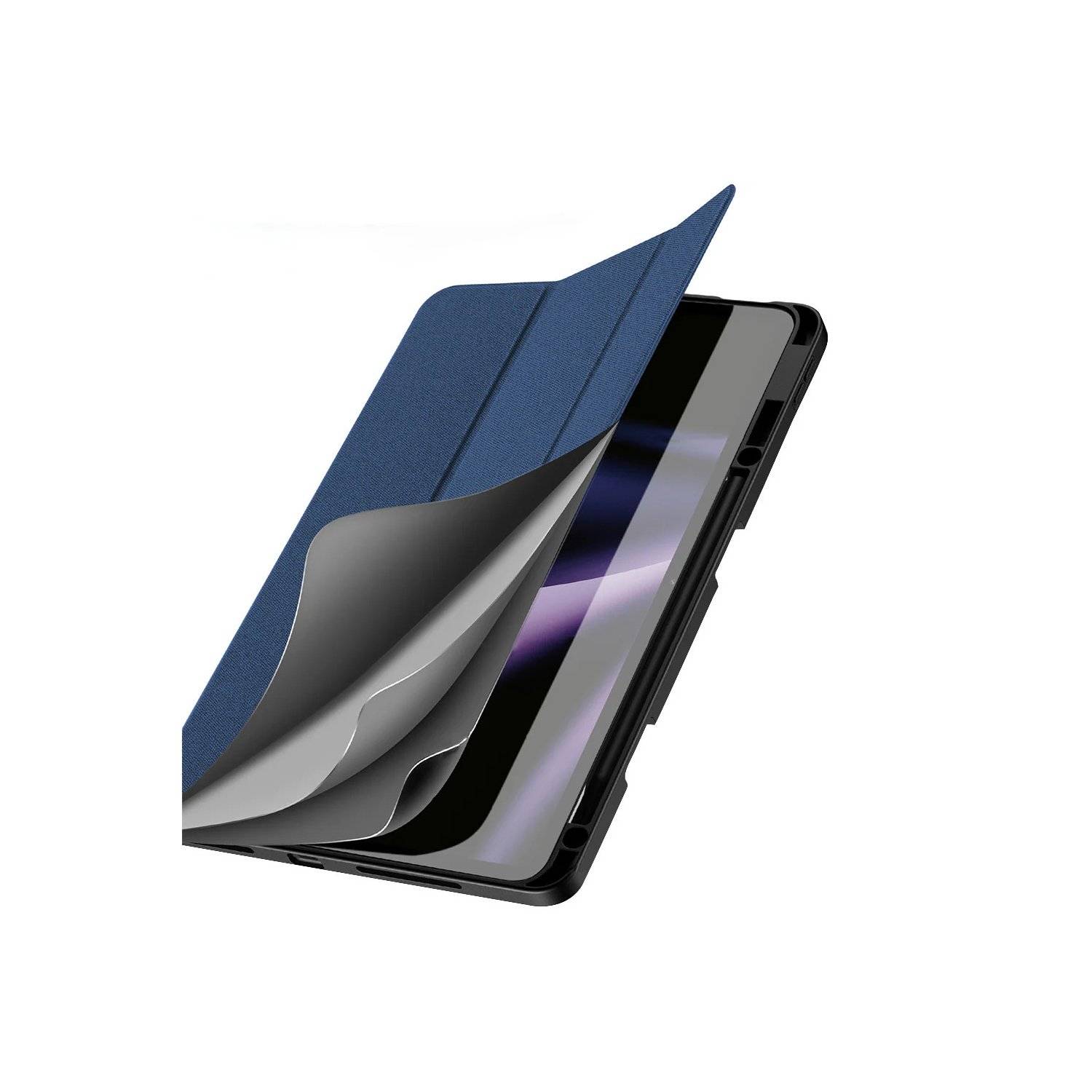 Dux Ducis Domo Klapphülle mit Stifthalter kompatibel mit Xiaomi Pad 6S Pro 12.4 Blau