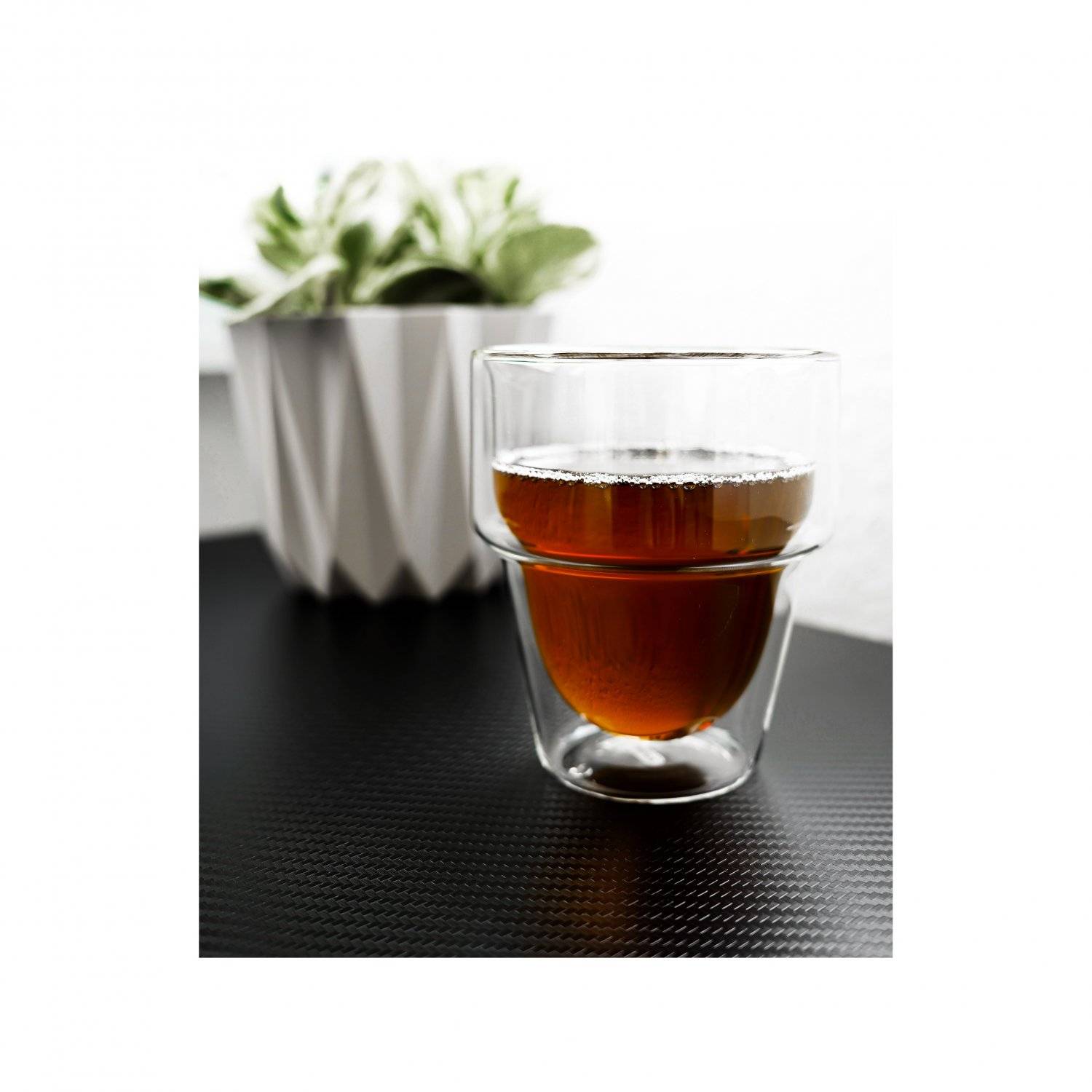 Mulex Dopplewandglas Hitzebeständig 250 ml für Latte Macchiato Tee Kaffee 8 Teilig