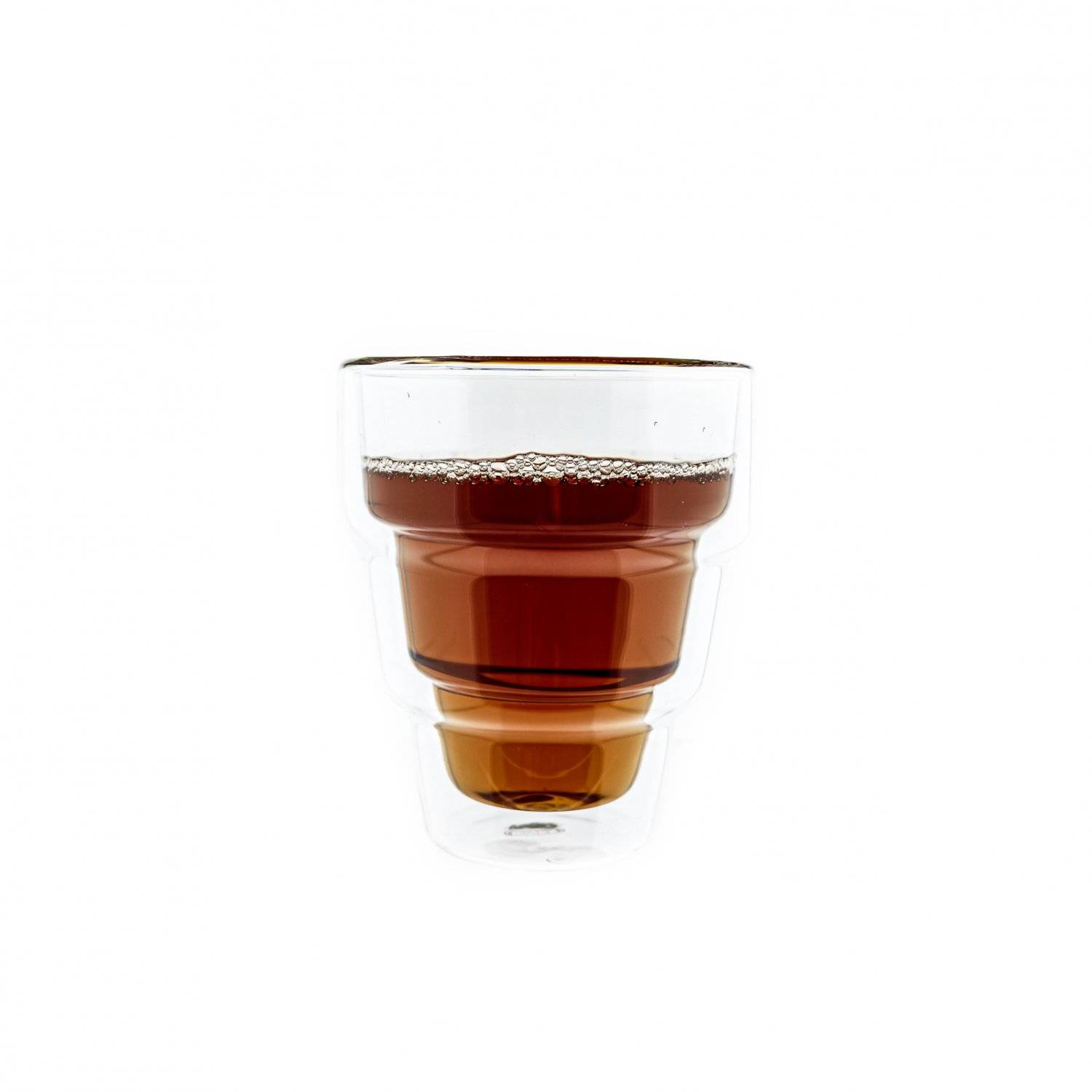 Mulex Gläser-Set Dopplewandglas Hitzebeständig für Säfte, Tee, Kaffee - 250 ml 4 Teilig