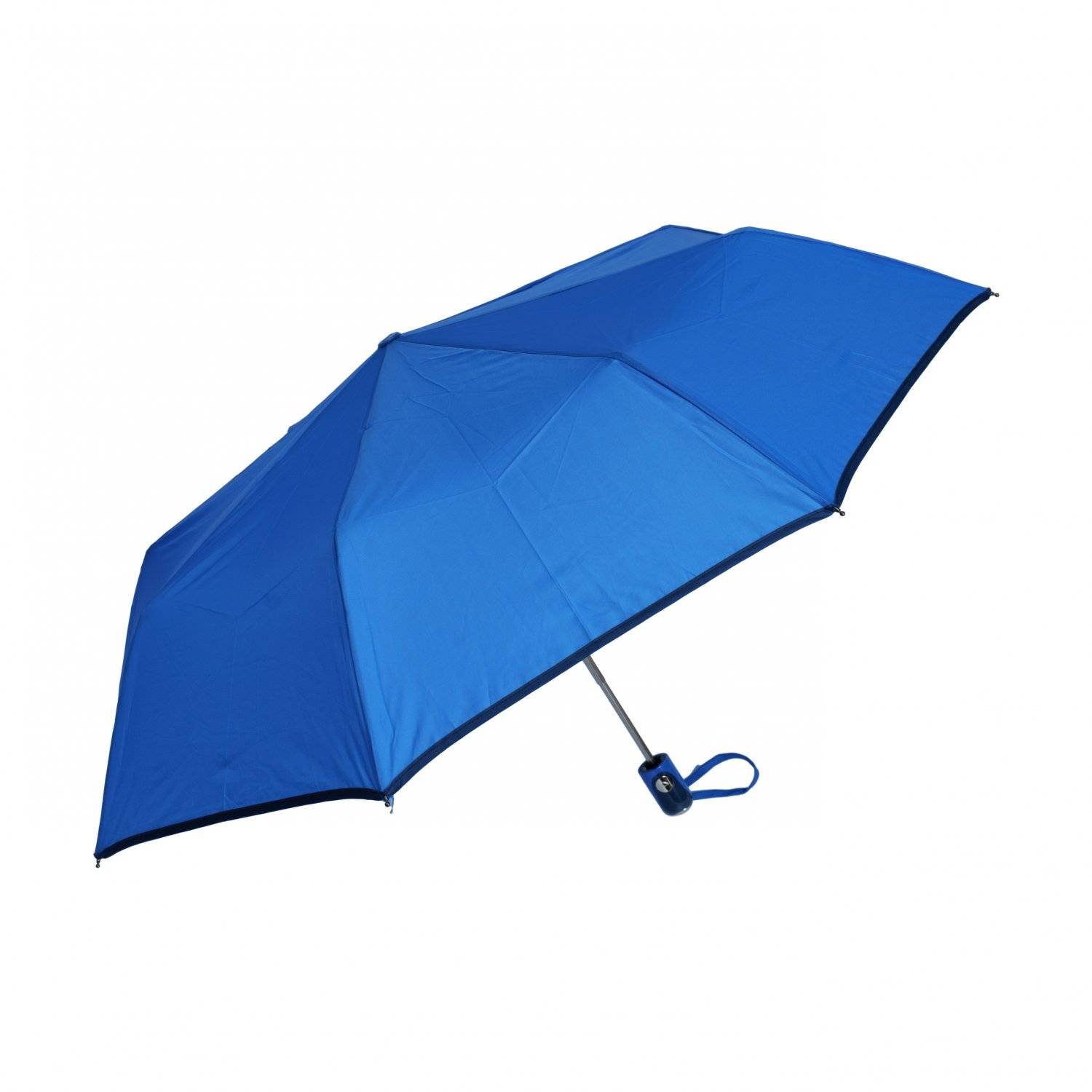 Teleskop-Taschenschirm mit Schutzhülle Wasserfeste Regenschirme mit Fiberglasgestell ?100 cm Blau