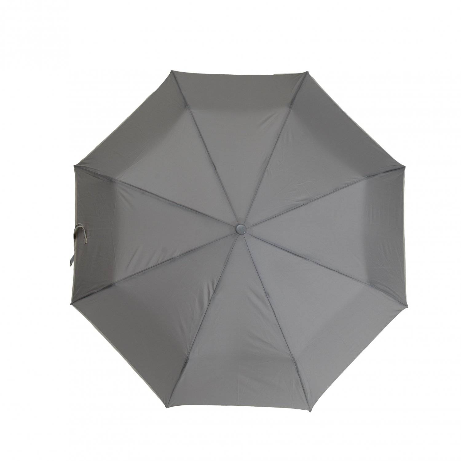 Teleskop-Taschenschirm mit Schutzhülle Wasserfeste Regenschirme mit Fiberglasgestell ?100 cm Grau