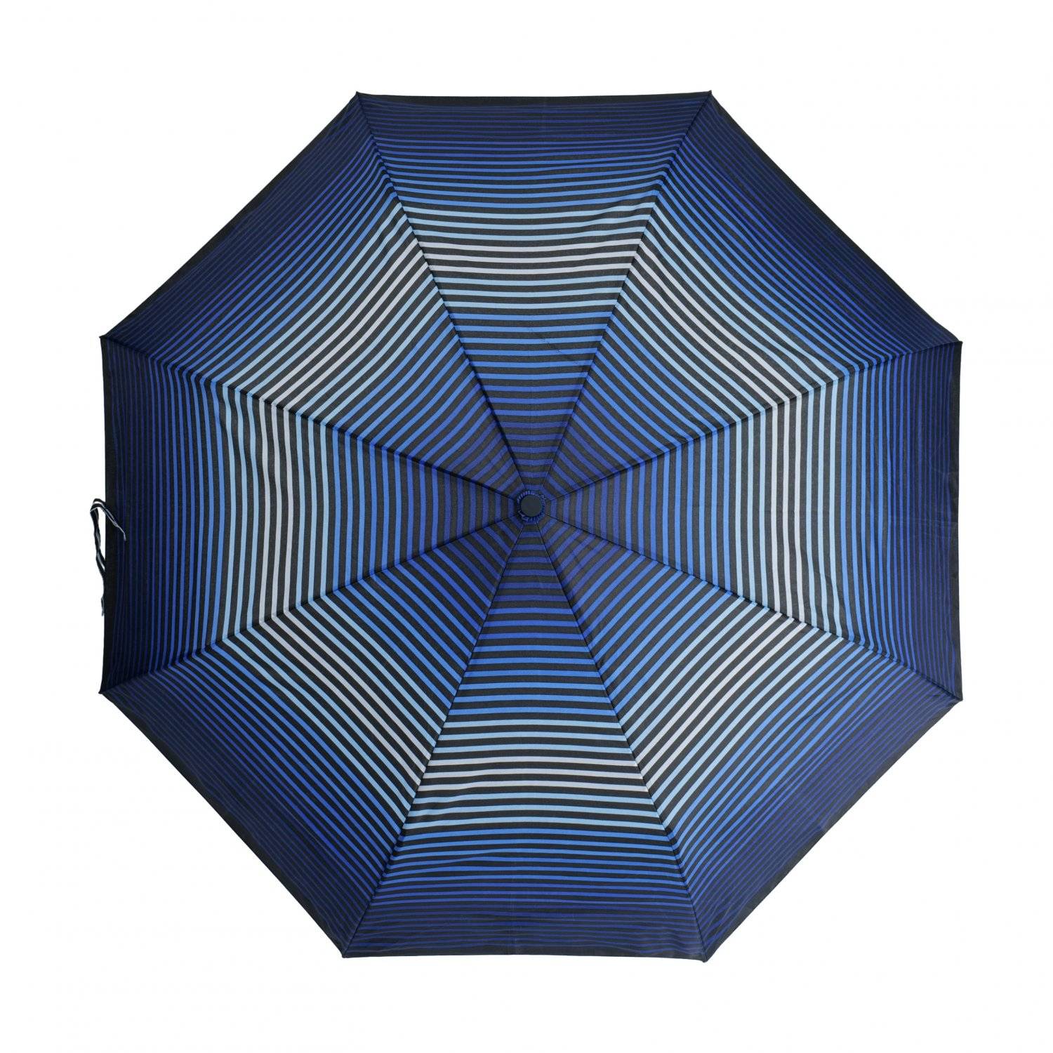 Teleskop Taschenschirm Wasserfester Regenschirm mit Schutzhülle ?100 cm gestreift Blau