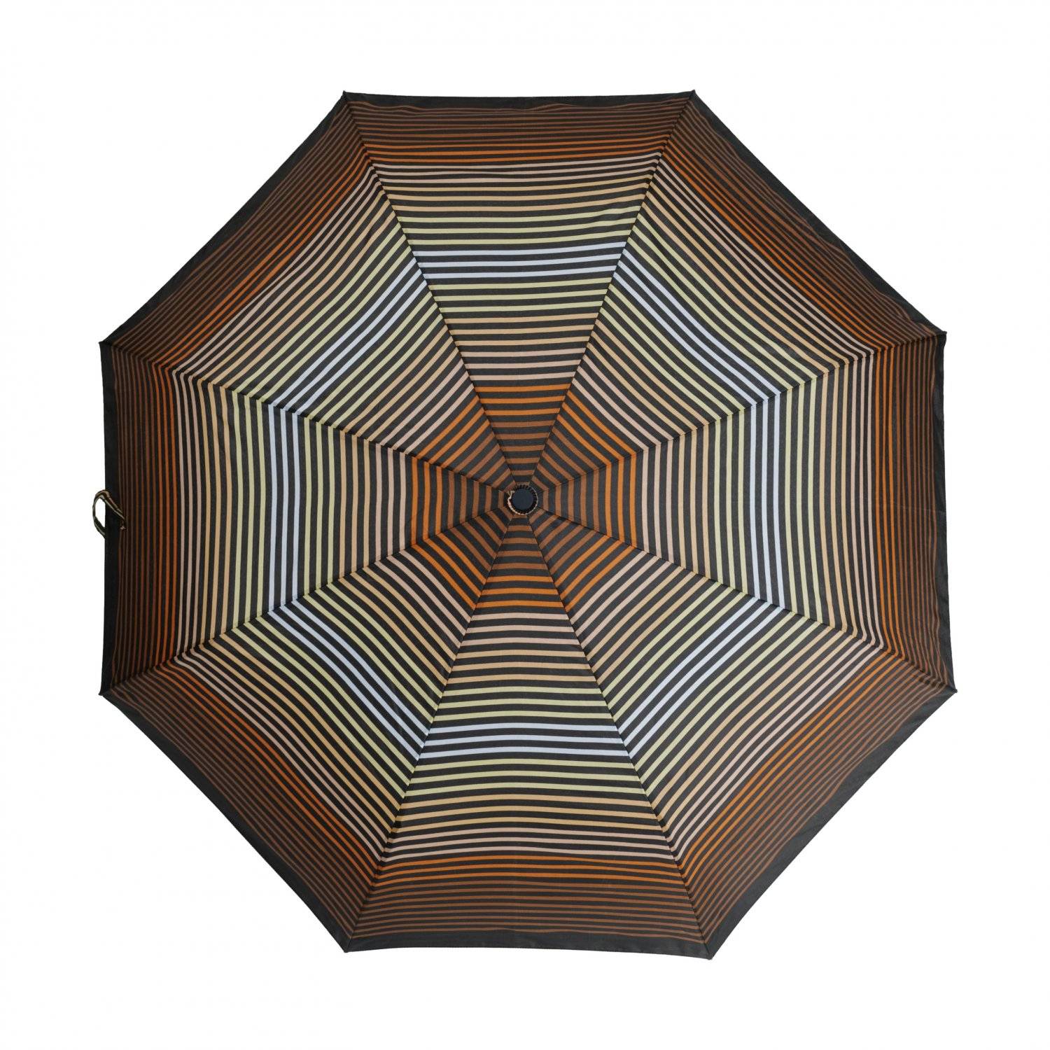 Teleskop Taschenschirm Wasserfester Regenschirm mit Schutzhülle ?100 cm gestreift Orange