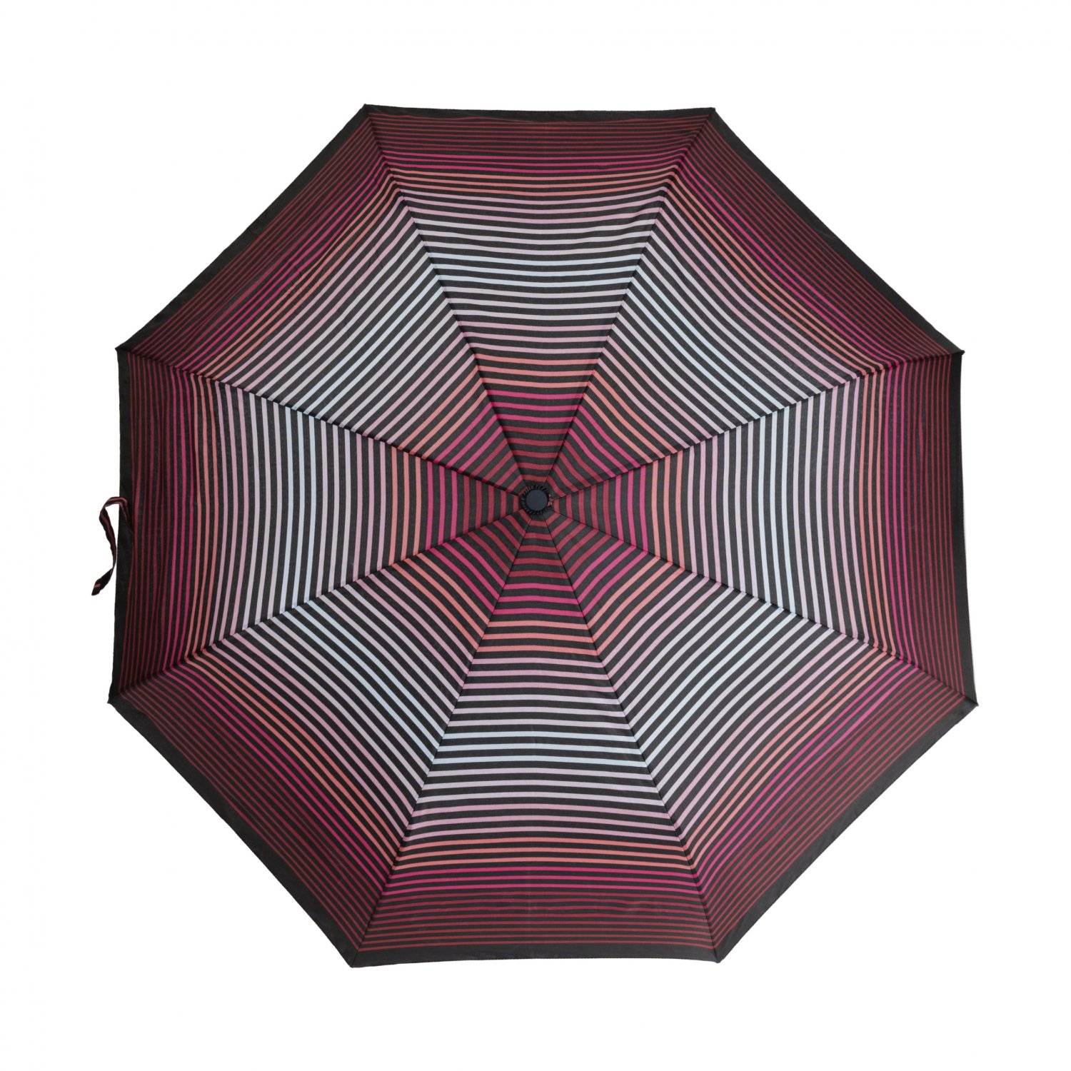 Teleskop Taschenschirm Wasserfester Regenschirm mit Schutzhülle ?100 cm gestreift Rot