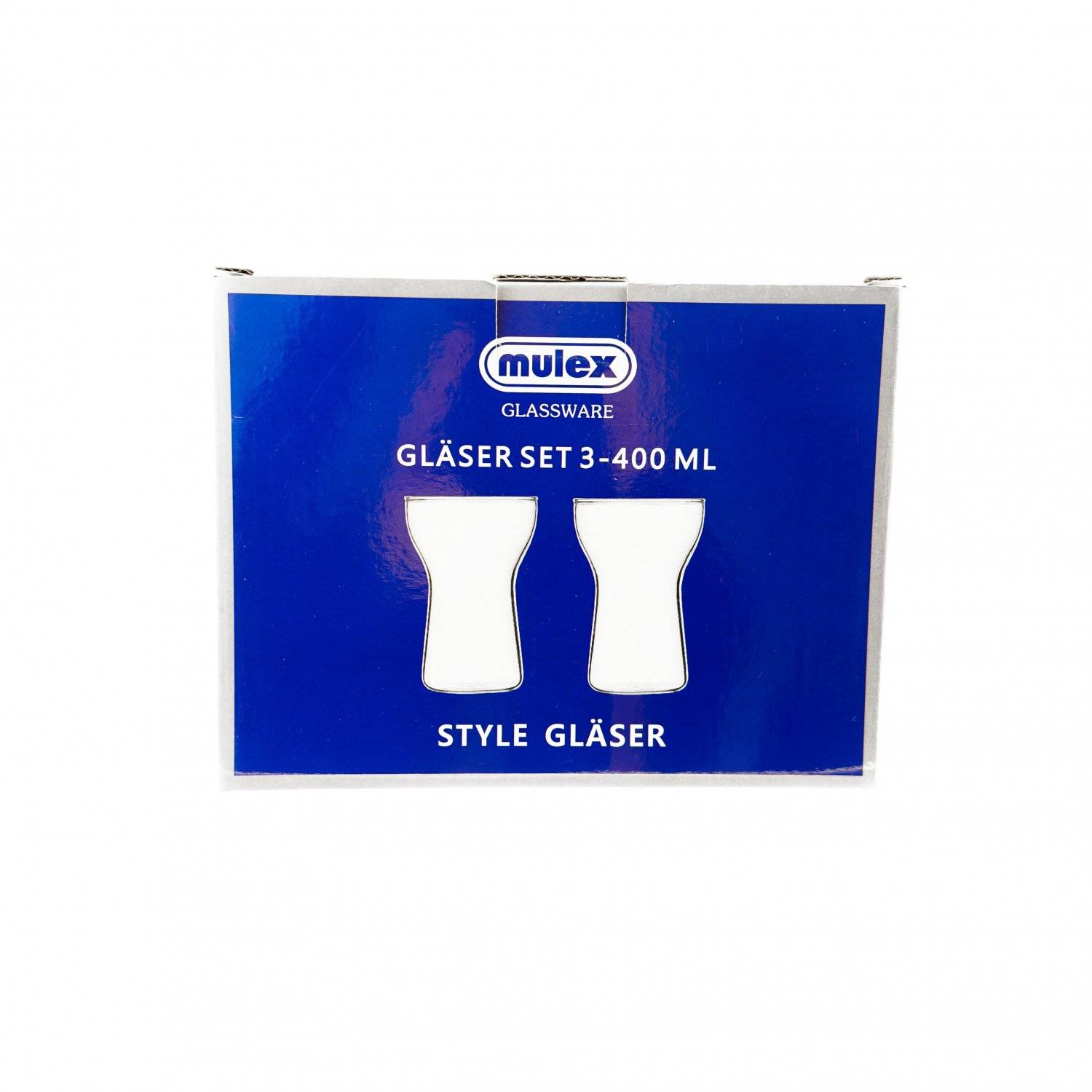 Mulex Gläser-Set 400 ml Hitzebeständig Perfekt für Heiß- und Kaltgetränke 2 Teilig