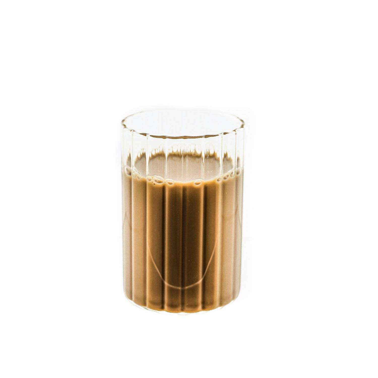 Mulex 2 Tlg. Trinkgläser Set 250 ml Riffle Design Hitzebeständig Kalt- Warmgetränke