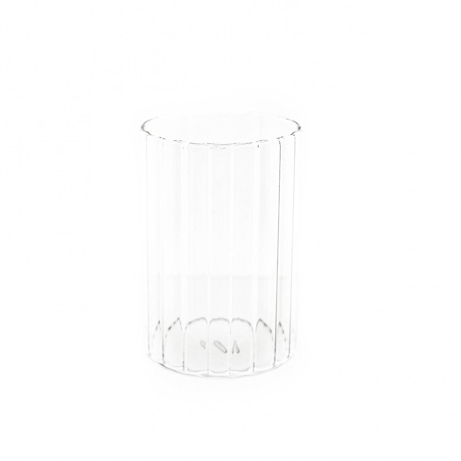 Mulex 12 Tlg. Trinkgläser Set 250 ml Riffle Design Hitzebeständig Kalt- Warmgetränke