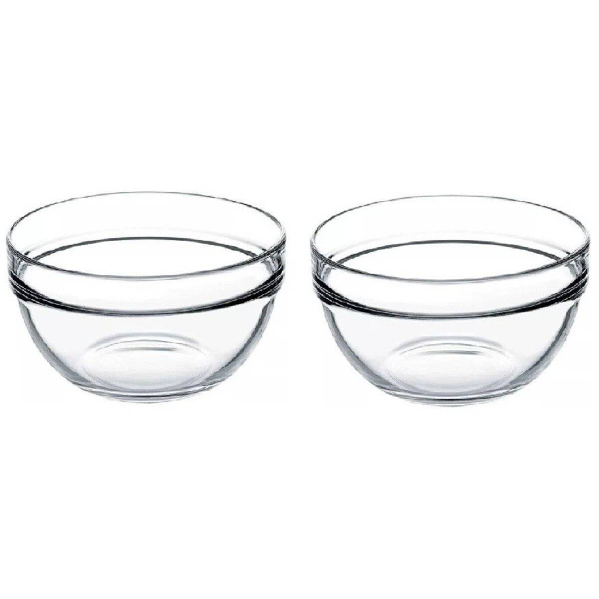 Schale aus Glas im 2er Set  1135 ml, Vielseitig und Stilvoll