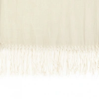 Pashmina Schal 165x70 cm elegantes Modeaccesiore Halstuch Kopfbedeckung Weich und Luftig Cremeweiß Pashmina Schal 165x70 cm elegantes Modeaccesiore Halstuch Kopfbedeckung Weich und Luftig Cremeweiß