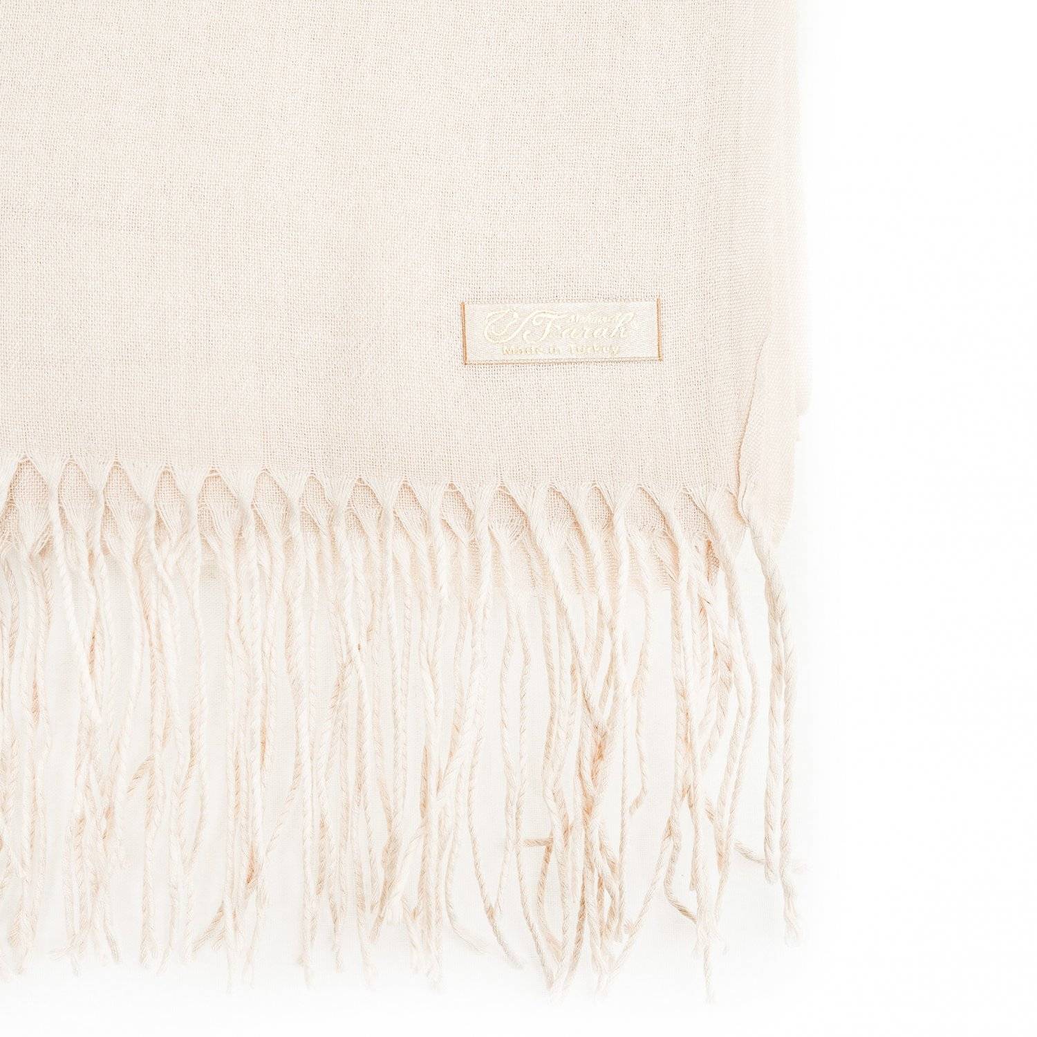 Pashmina Schal 165x70 cm elegantes Modeaccesiore Halstuch Kopfbedeckung Weich und Luftig Puderrosa