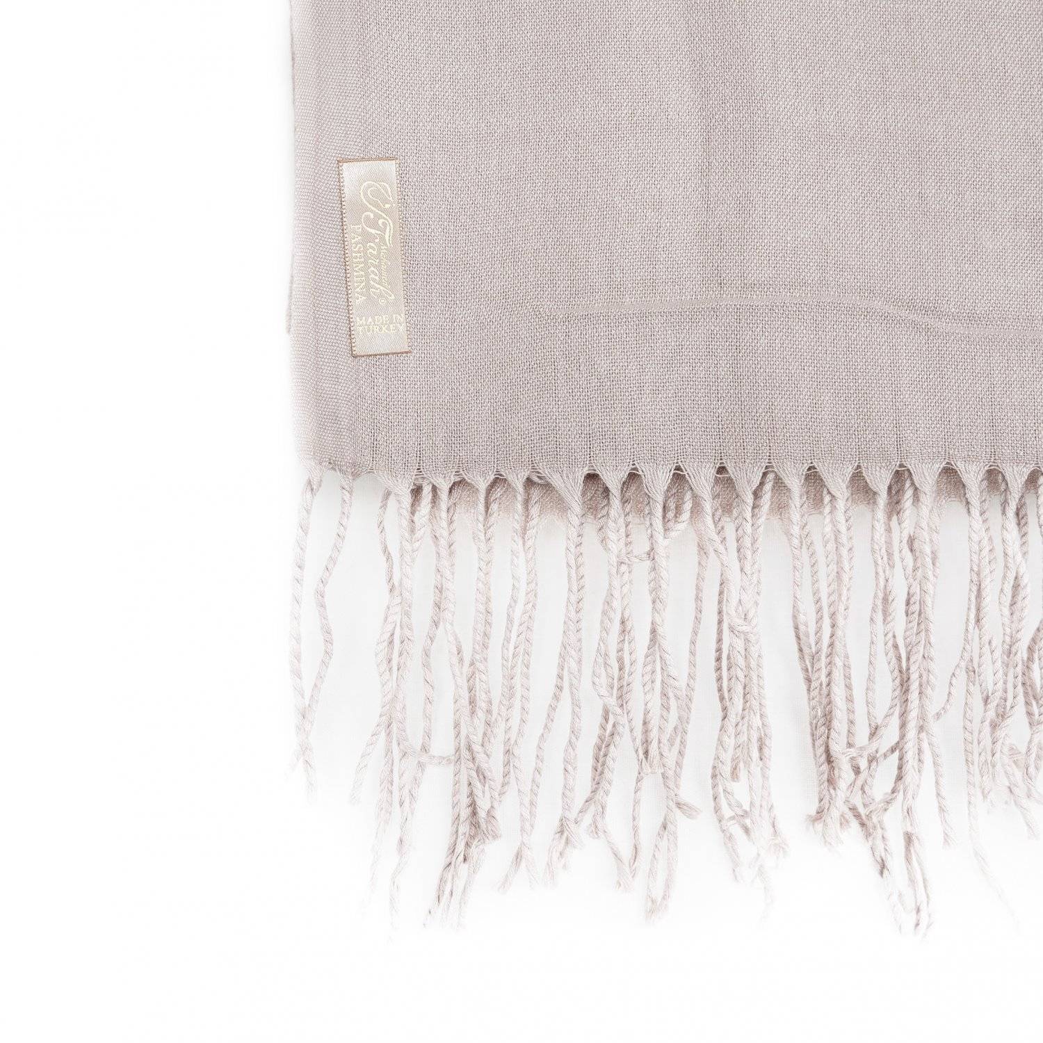 Pashmina Schal 165x70 cm elegantes Modeaccesiore Halstuch Kopfbedeckung Weich und Luftig Pastelllila