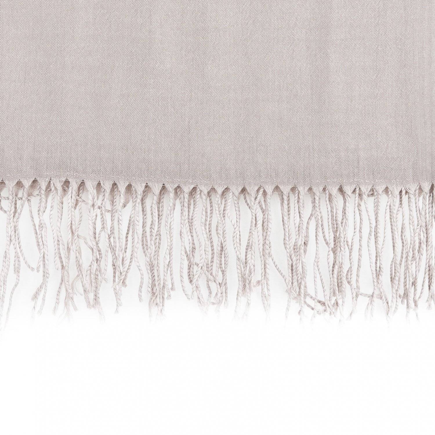 Pashmina Schal 165x70 cm elegantes Modeaccesiore Halstuch Kopfbedeckung Weich und Luftig Pastelllila