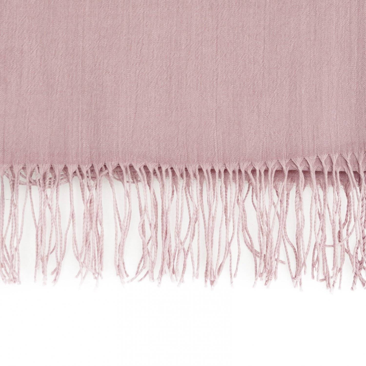 Pashmina Schal 165x70 cm elegantes Modeaccesiore Halstuch Kopfbedeckung Weich und Luftig Blütenrosa