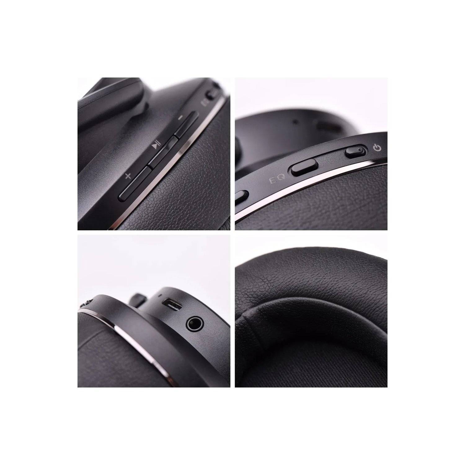 DOQAUS DESIGN 1 Kopfhörer schwarz Over-Ear-Kopfhörer Wireless ca. 65 Stunden Wiedergabezeit