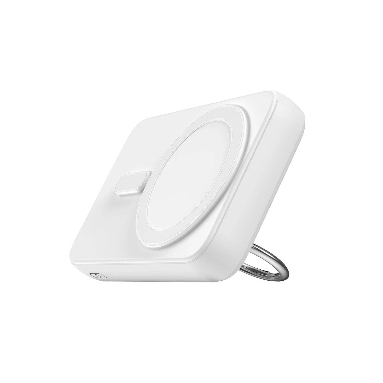 JR-W050 - Kabellose Powerbank 10000 mAh Joyroom 20 W MagSafe mit Ring und Ständer Weiß