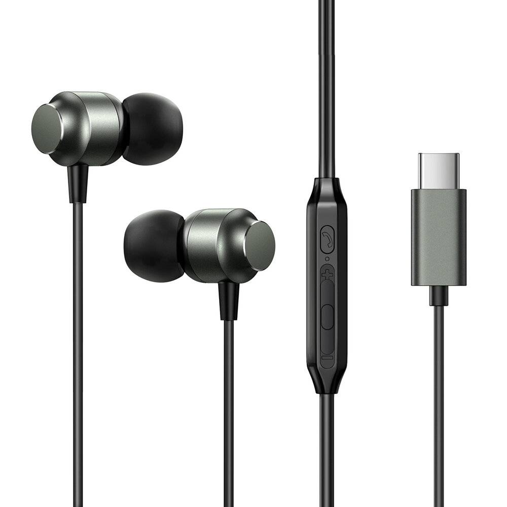 Joyroom JR-EC06 In-Ear Kopfhörer, USB-C, mit Mikrofon und Fernbedienung, Grau