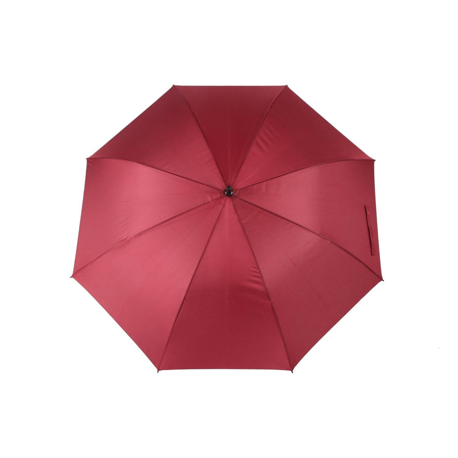 Winddichte Golfschirme 130 cm Fiberglasstockschirm mit Gummi-Handgriff Weinrot