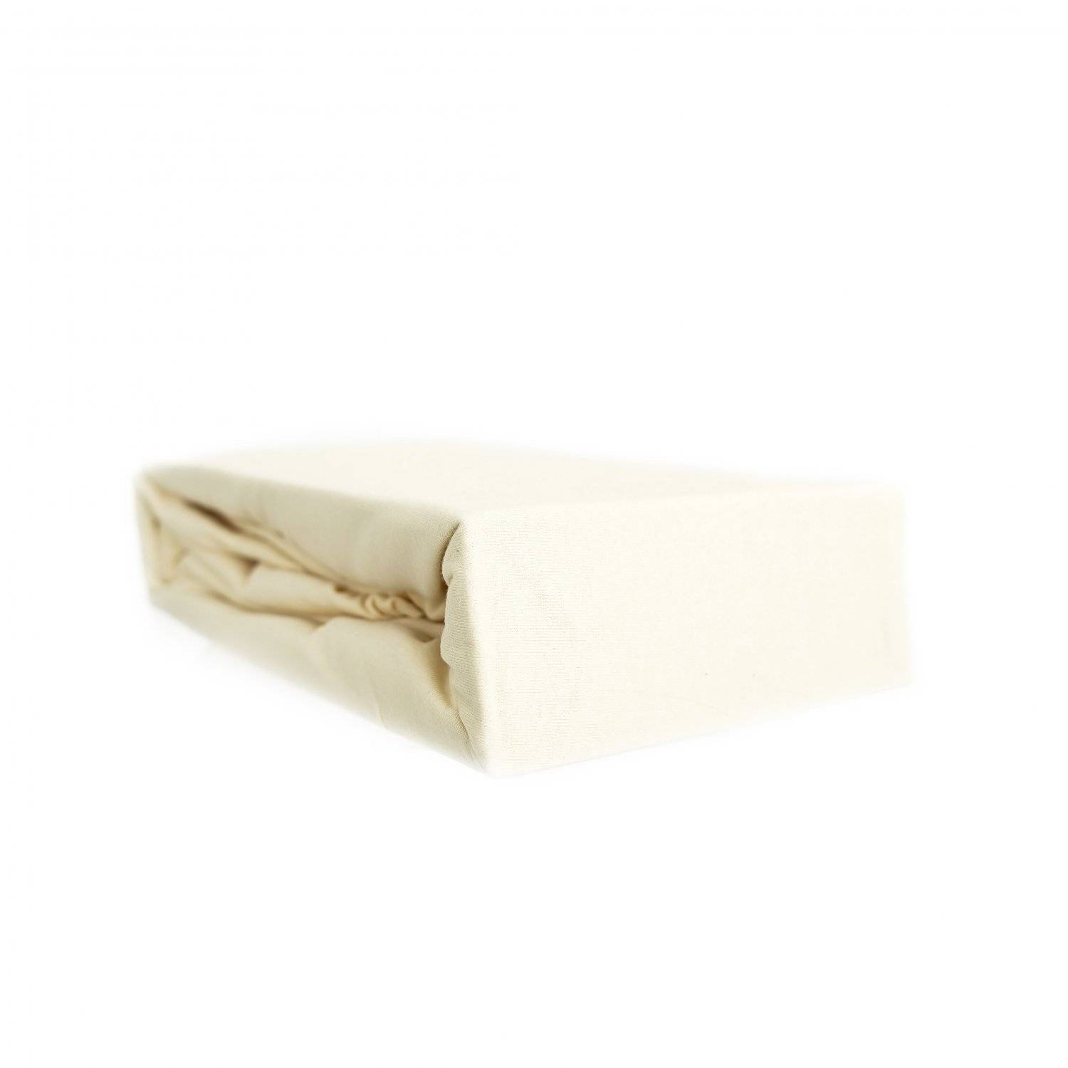 Jersey Spannbettlaken 100% Baumwolle 120-130x200 cm + 25 cm Rundumgummizug Beige
