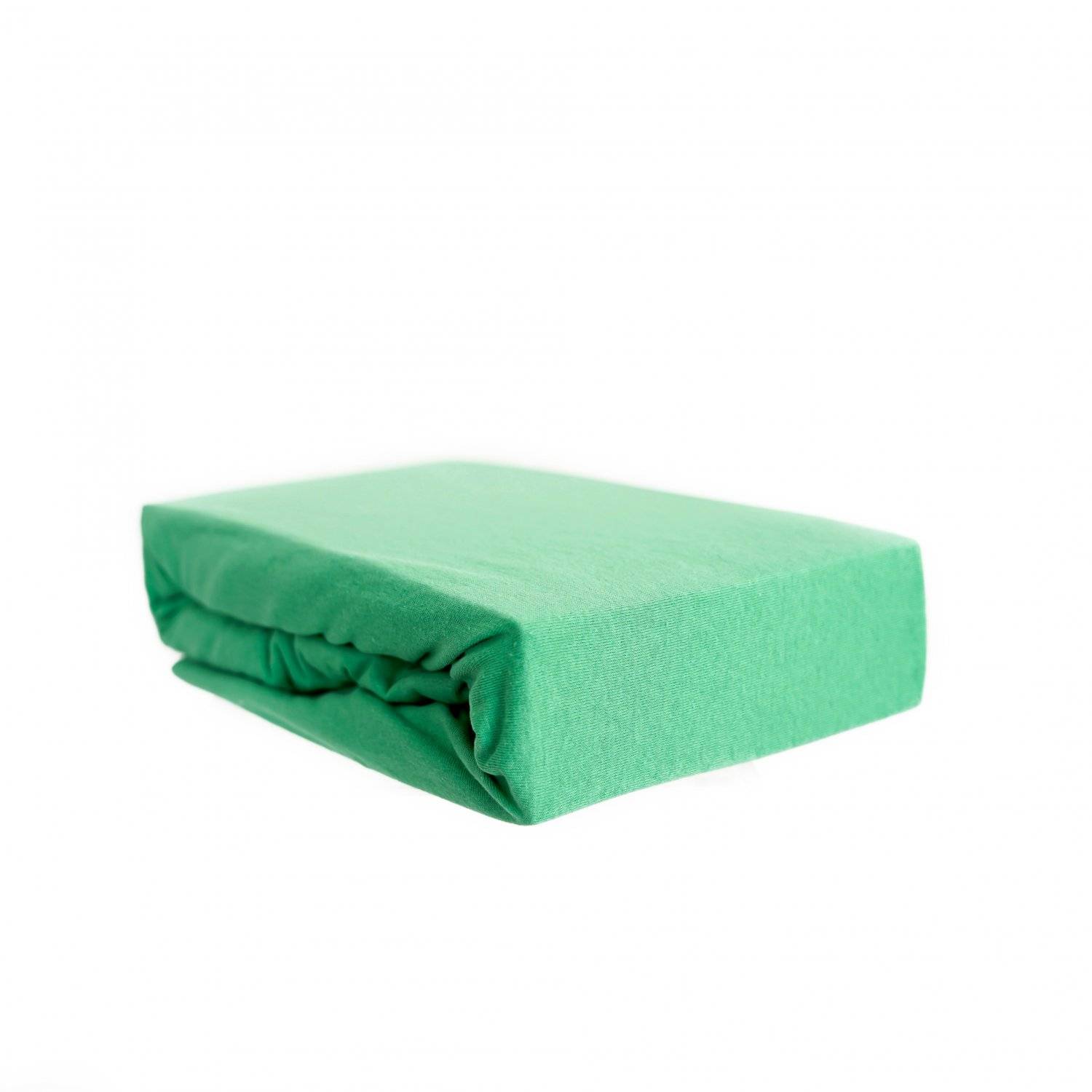 Jersey Spannbettlaken 100% Baumwolle 180-200x200 cm + 25 cm Rundumgummizug Grün