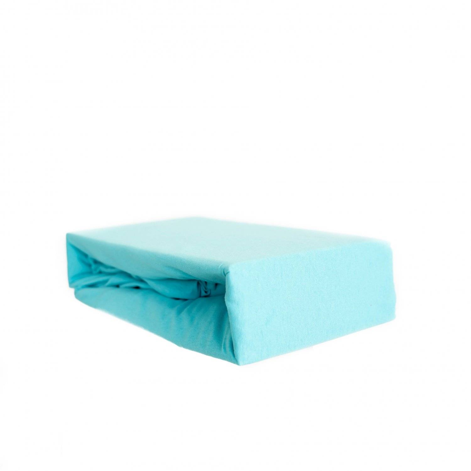 Jersey Spannbettlaken 100% Baumwolle 140-160x200 cm + 25 cm Rundumgummizug Petrol