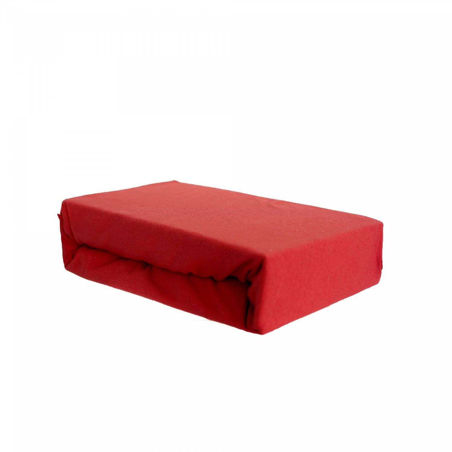 Jersey Spannbettlaken 100% Baumwolle 200-200x220 cm + 40 cm Rundumgummizug Rot
