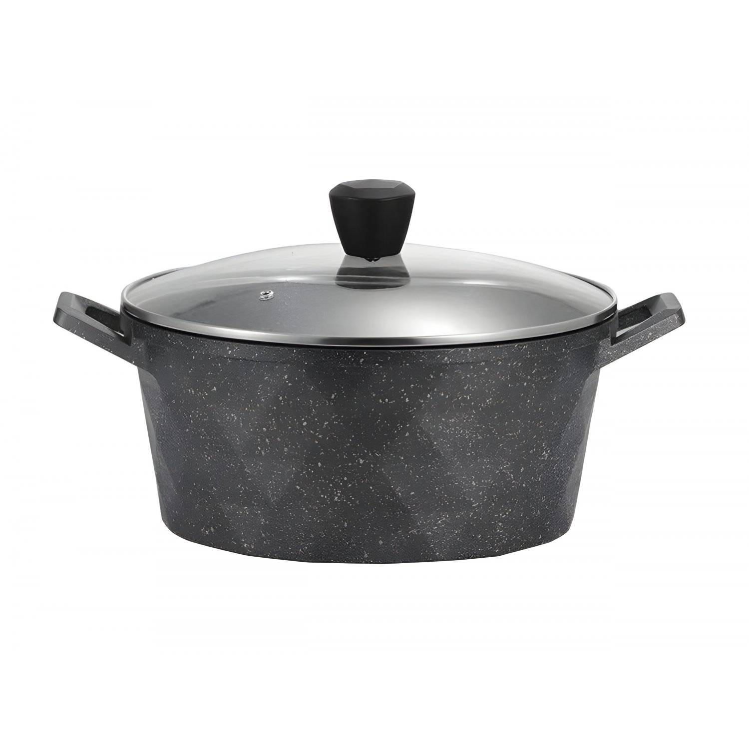 12-Teilig Kochtopf Set Induktion Kochtöpfe Diamant Topf Induktion Alu Guss Töpfe Deckel Handschuhe Grau