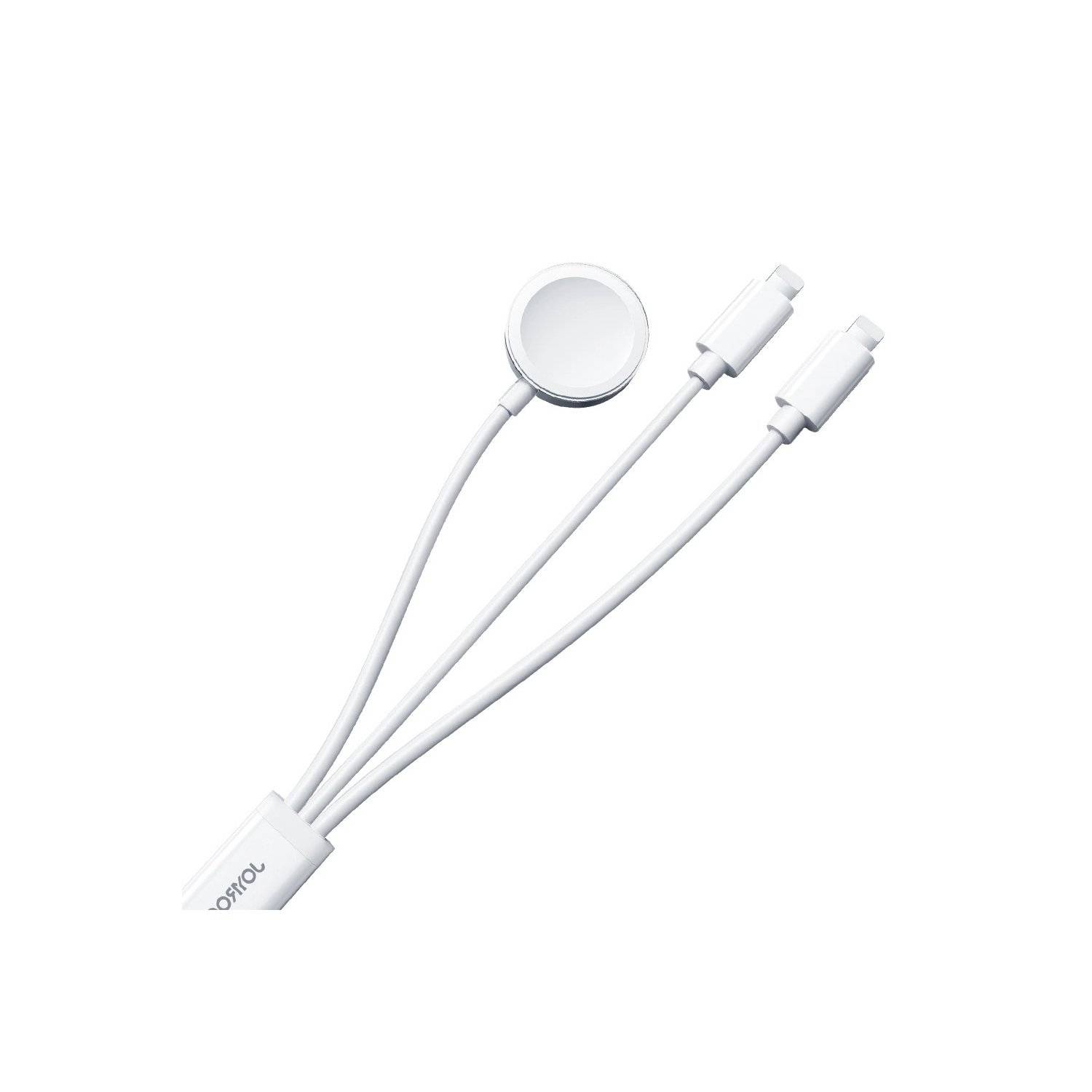1,2m Weiß Ladekabel Joyroom S-IW007 3-in-1-Kabel USB-A magnetisches Ladegerät  kompatibel mit iPhone