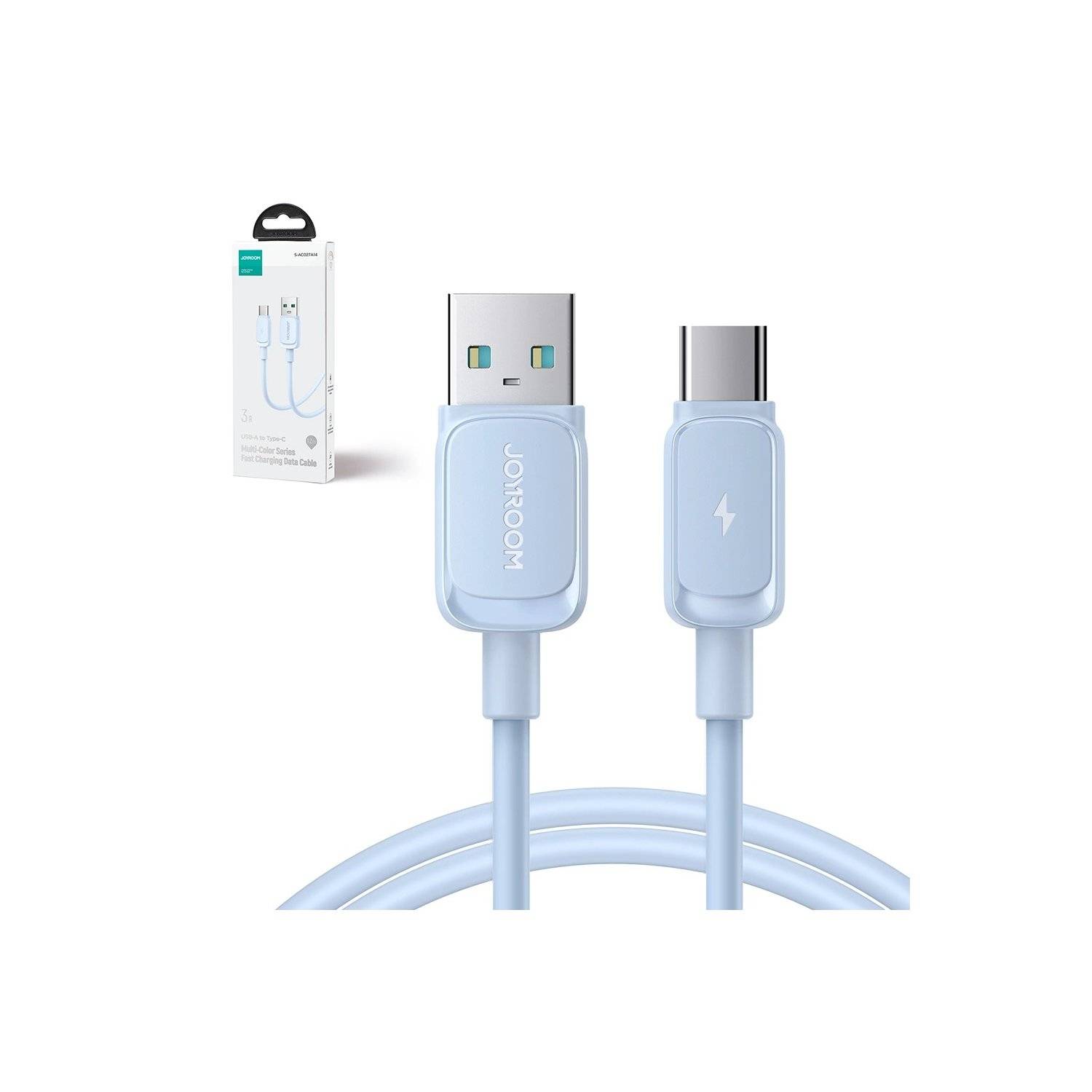 Datenkabel 1,2 m Joyroom USB-Kabel - USB TPE Ladekabel Blau - Spannung bis zu 3 A USB-C