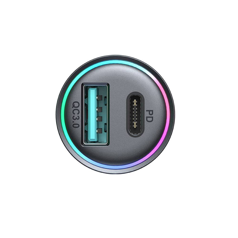 Joyroom JR-CCN04 Kfz-Ladegerät, USB-C (PD 30W) & USB-A (QC 3.0 30W), 60W Gesamtleistung