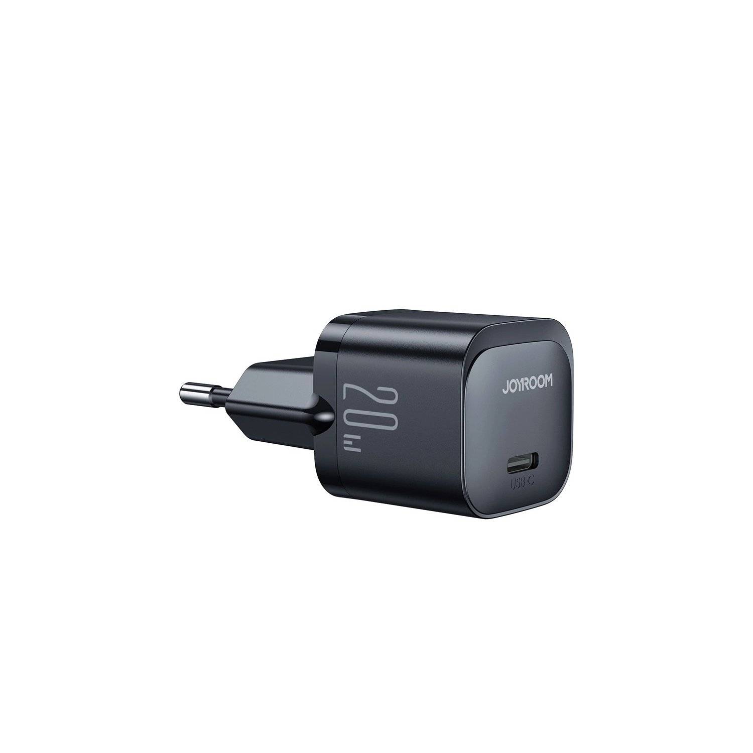 Mini-Ladegerät USB C 20W PD Joyroom JR-TCF02 - Schwarz - Wandladegerät