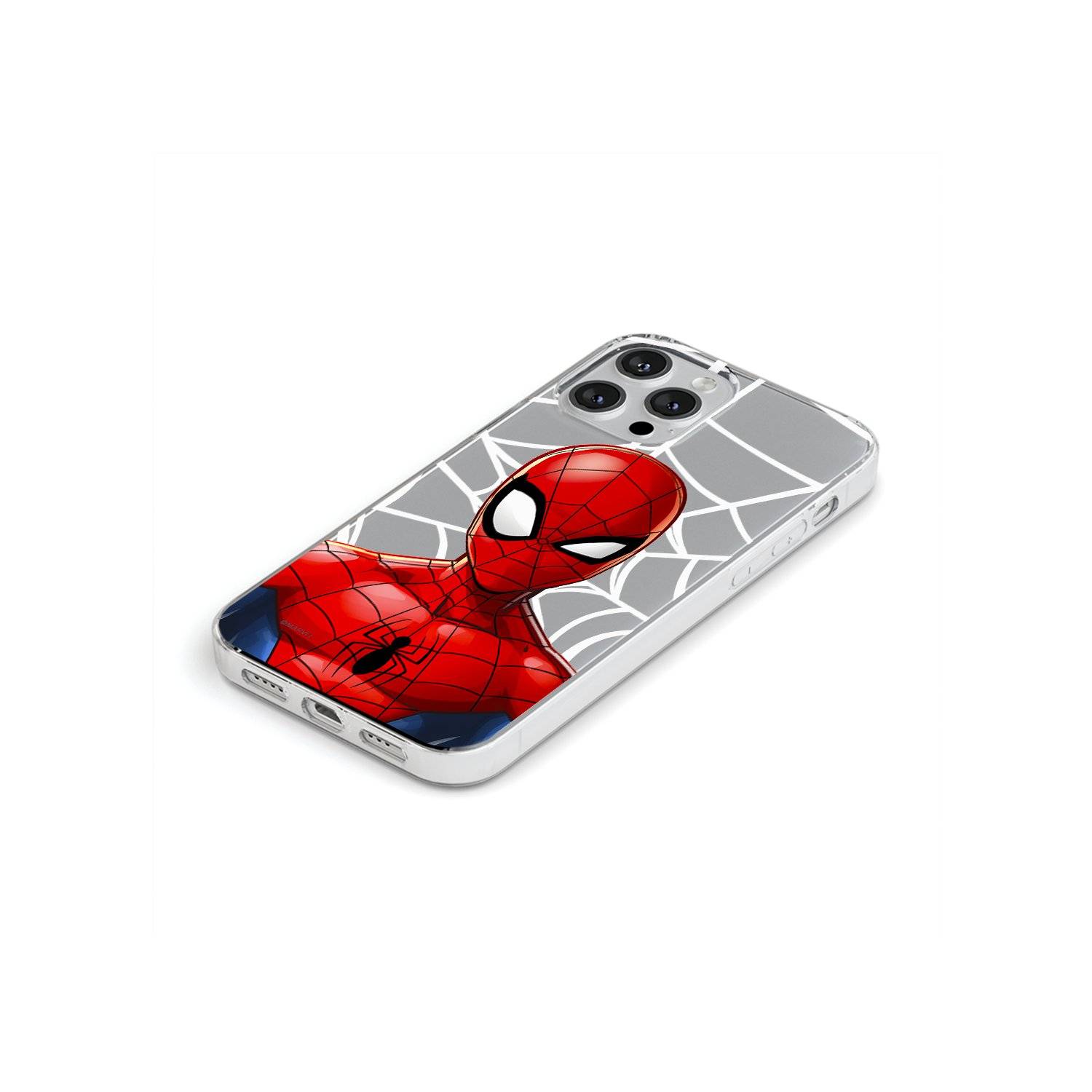 Handyhülle Spider Man 012 Marvel Teildruck Transparent kompatibel mit Samsung Galaxy S24