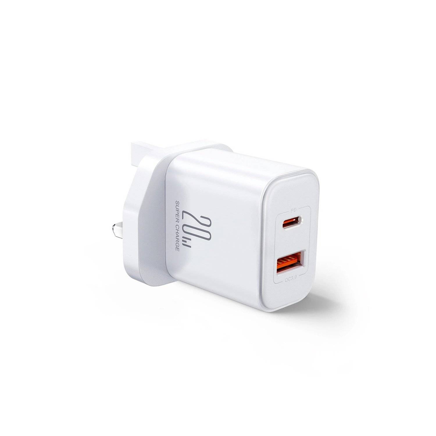 Wandladegerät UK Joyroom FlashSeries JR-TCF05 20W USB-A USB-C Ladegerät  Weiß
