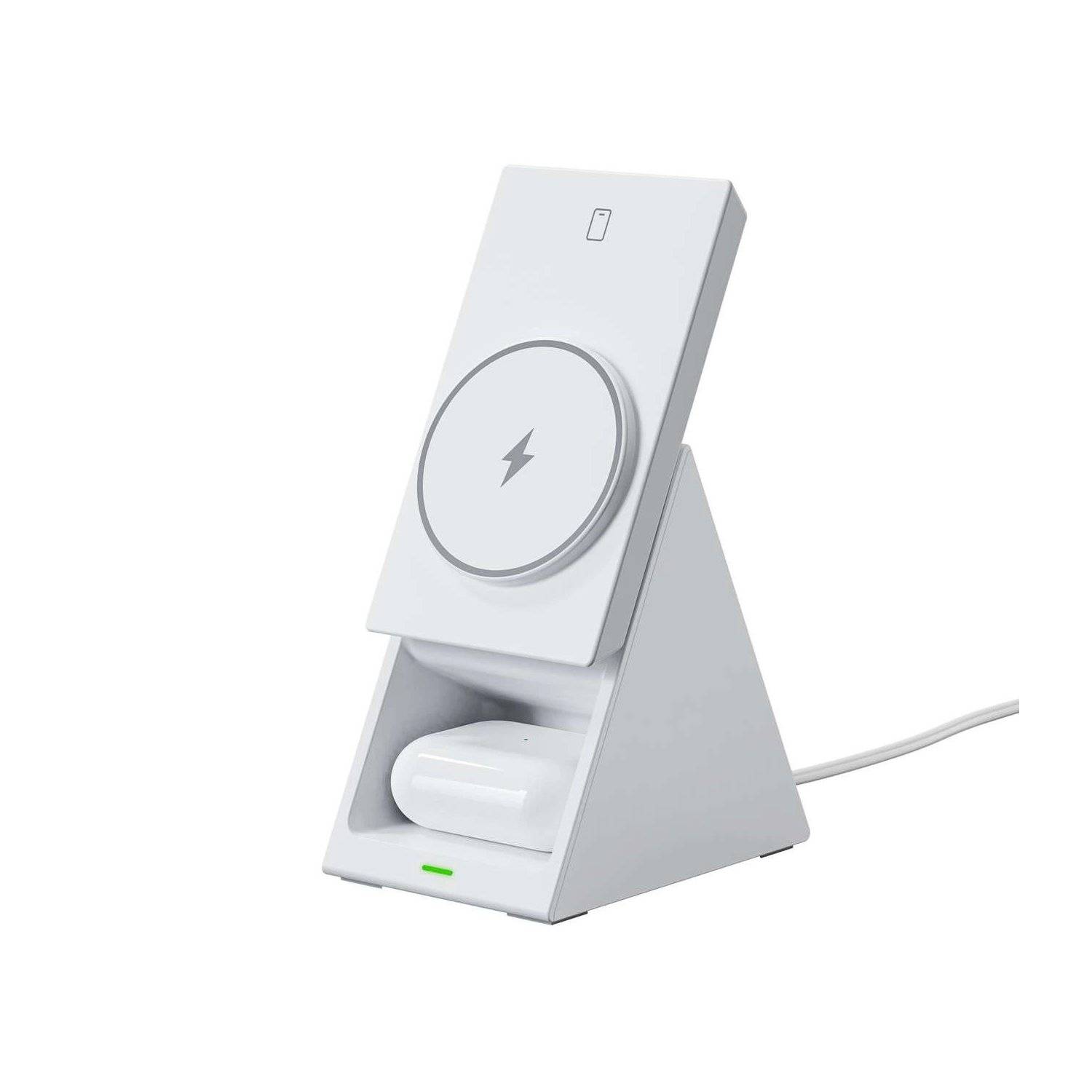 Ladestation - Ladegerät - Choetech T600 15W 3in1 Induktionsladestation  Weiß