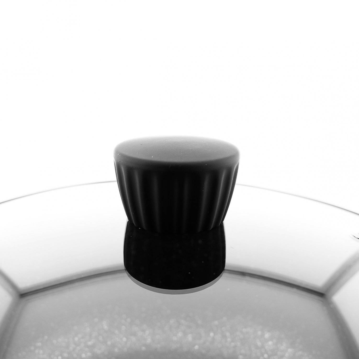 Almina Kochtöpfe in Schwarz mit Glasdeckel Aluminium-Druckguss mit Antihaftbeschichtung ?40 cm