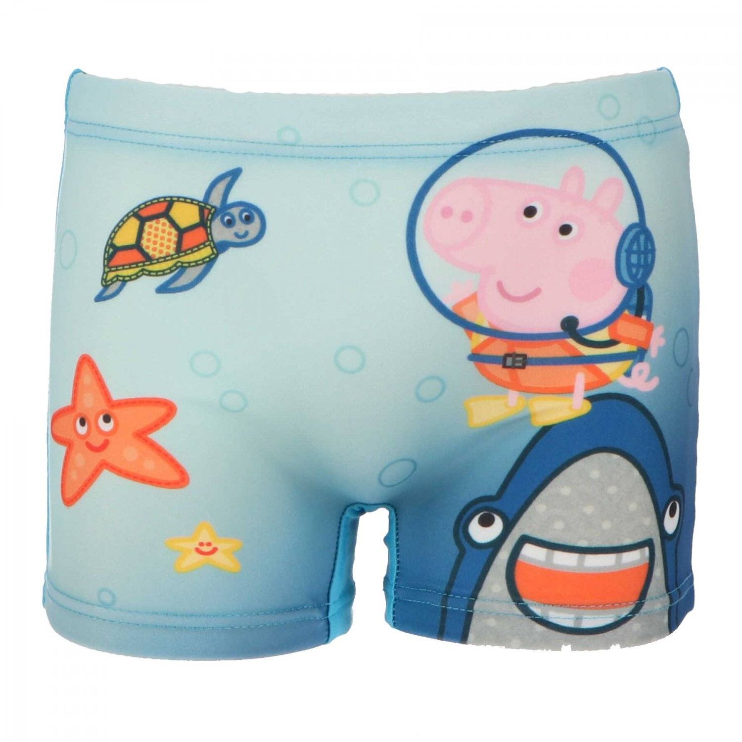 Peppa Pig Badeshorts für Jungen: Cool und bequem für Poolabenteuer Hellblau 2/3 Jahre