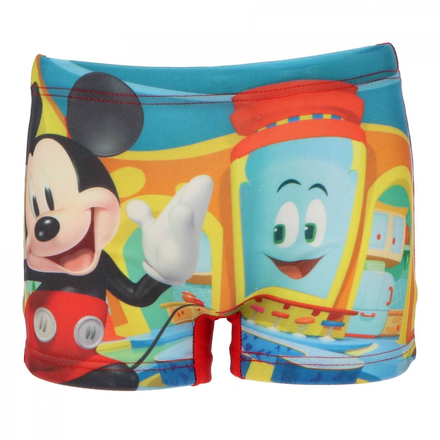 Mickey Mouse Schwimmboxer für Jungen: Bademode im Disney-Style Rot 3/4 Jahre