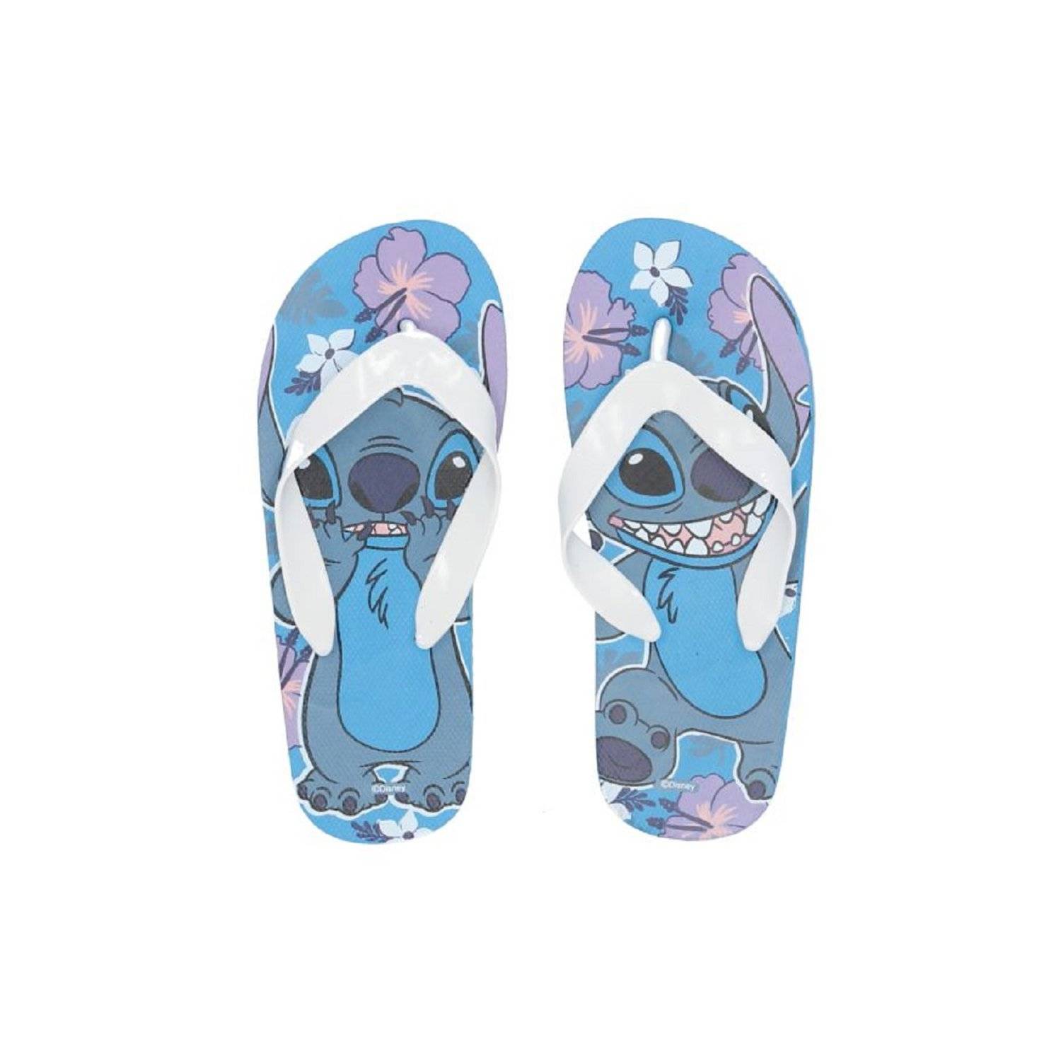 Lilo & Stitch Flip-Flops Badeschlappen für Kinder: Coole Schuhe für den Strand Weiß 26/27 cm