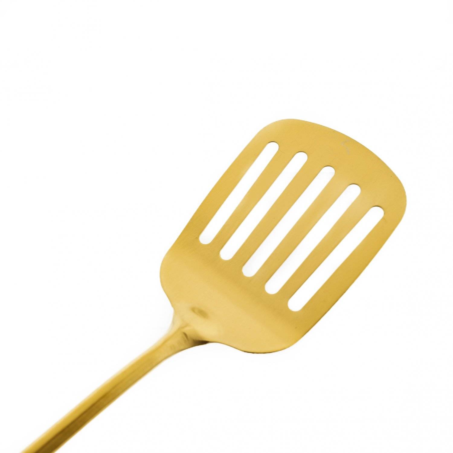 Almina Bratwender Pfannewender aus Edelstahl ideal zum wenden/servieren Hitzebeständig Gold