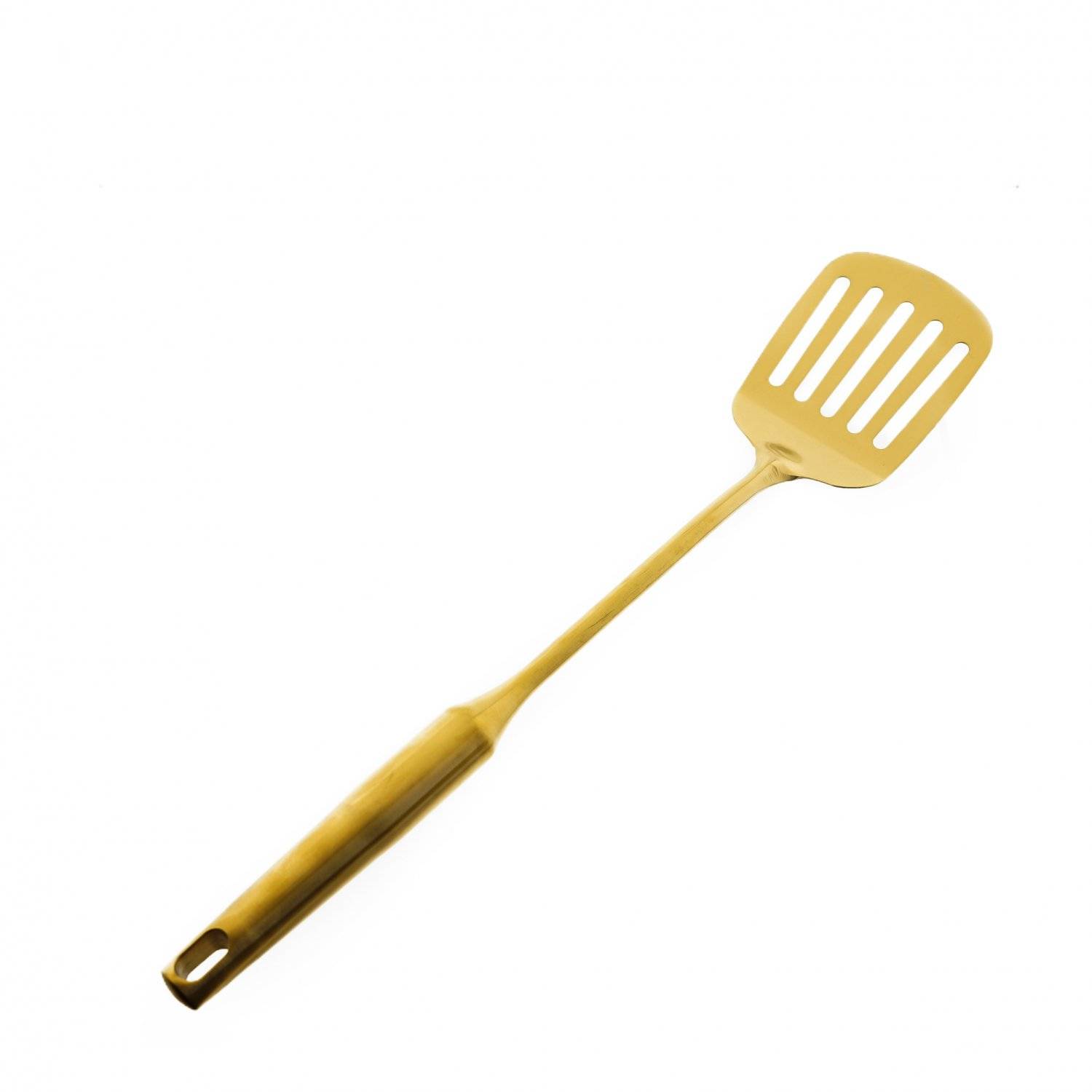 Almina Bratwender Pfannewender aus Edelstahl ideal zum wenden/servieren Hitzebeständig Gold