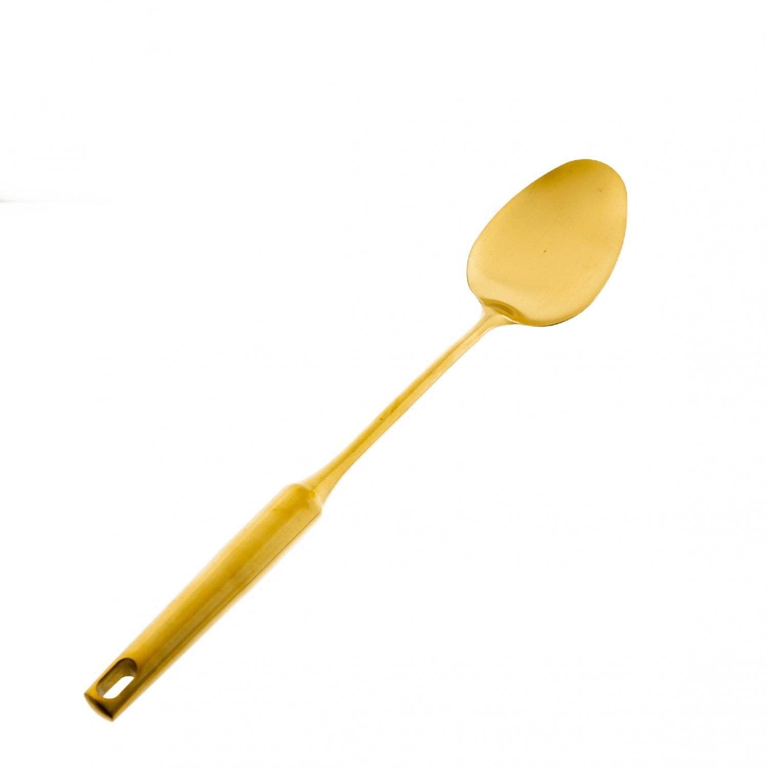 Almina Schöpflöffel Servierlöffel aus Edelstahl ideal zum Servieren Hitzebeständig Gold