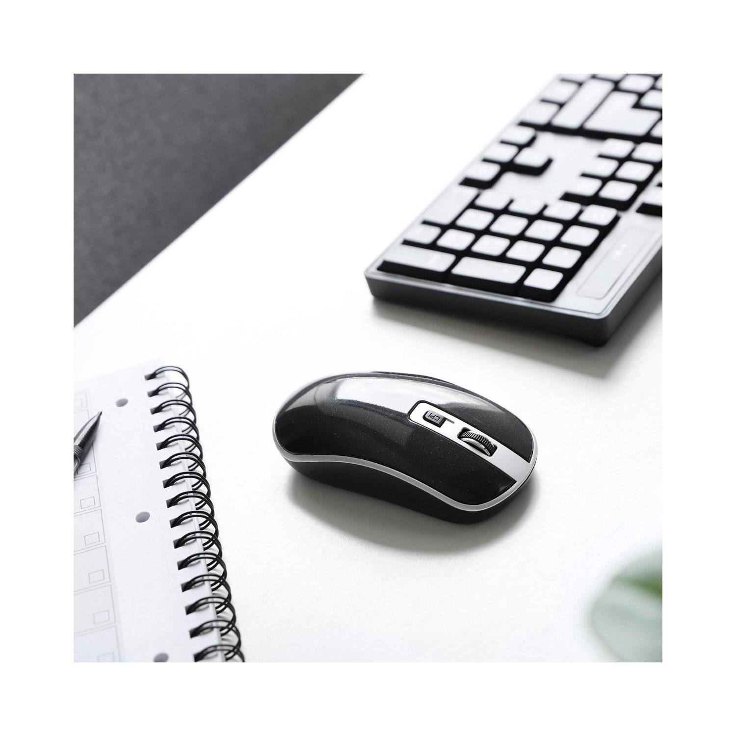 Q-Link  Kabellose Computermaus 1200 Dpi drahtlos schwarz