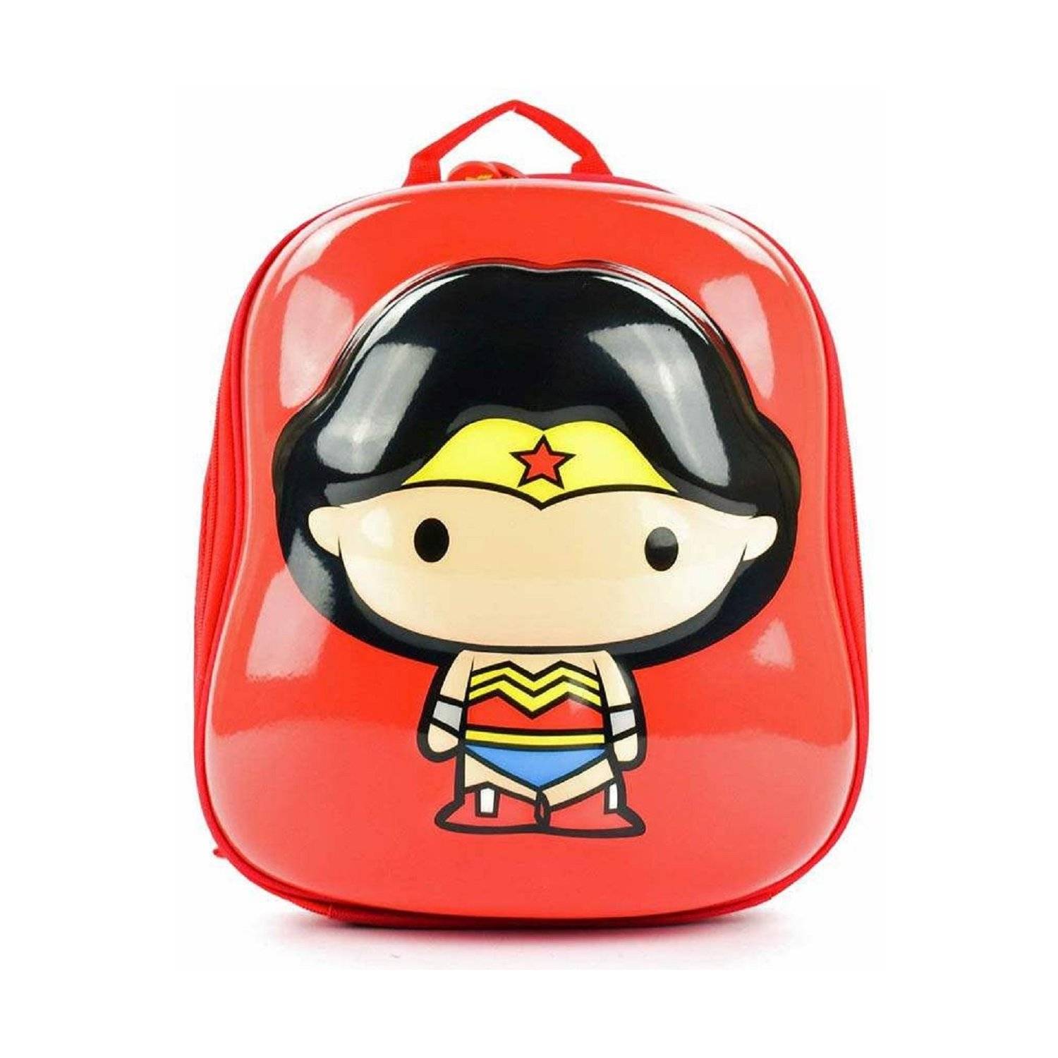 Wonder Woman CAPPE Kinder Schultasche - DC Justice League Reisetasche - Ergonomischer Rucksack für Kinder ab 3 Jahren