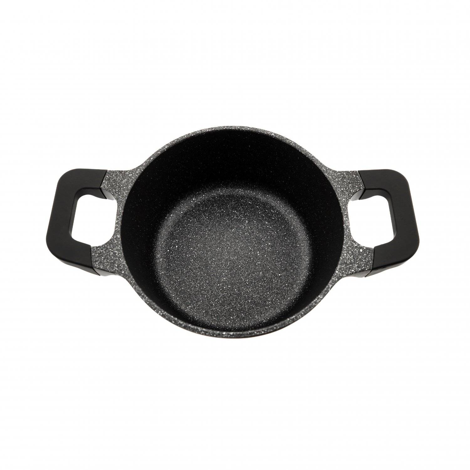 Almina Kochtöpfe in Schwarz Aluminium-Druckguss mit Antihaftbeschichtung 2,4L