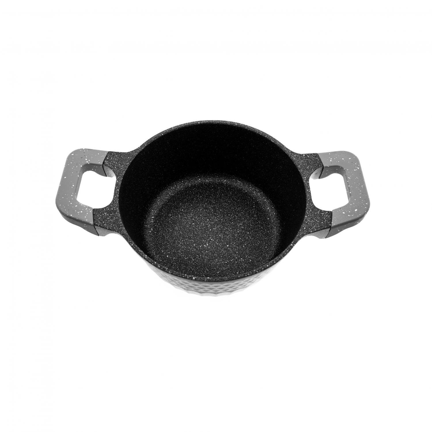 Almina Kochtöpfe in Grau Aluminium-Druckguss mit Antihaftbeschichtung 8,9L